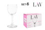 LAV Set de 6 Copas para Licor Misket de 55 cc en Vidrio