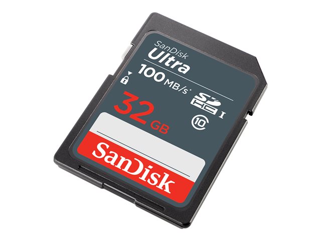 Sandisk ultra 32gb sdhc mem card 100mb/s