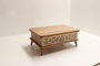 Hanah Home Mesa de Café Pino Tablero Melamina, Expandible, 90x38x60cm Abierta 120x70x90cm, Elegante y Duradera para Sala de Estar