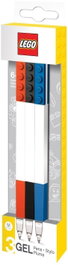 LEGO Set de 3 bolígrafos de tinta gel (Azul, Negro, Rojo)