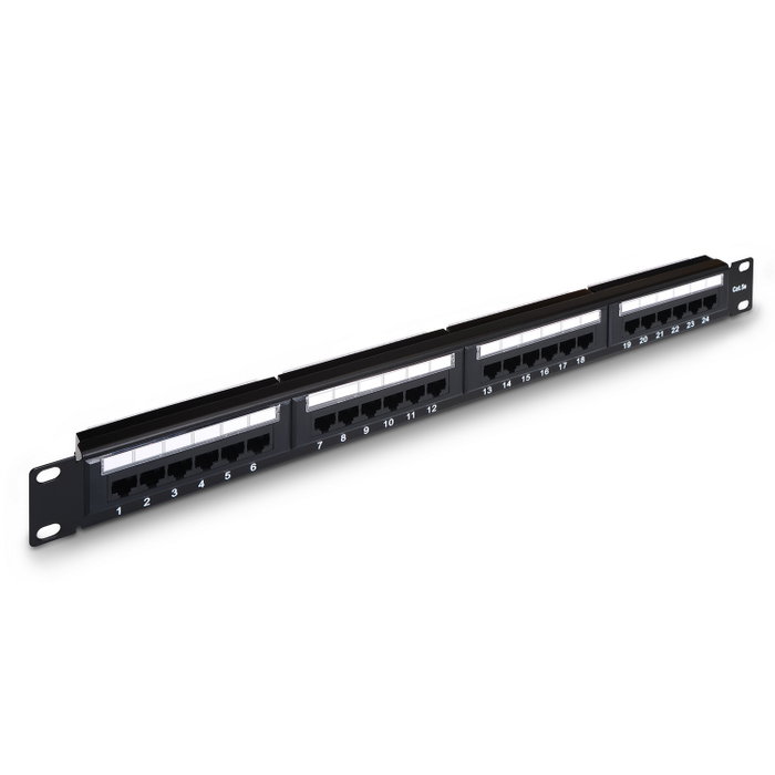 Aisens Patch Panel de 24 puertos RJ45 Cat.5e UTP 19 Pulgadas 1U Negro Aisens Patch Panel de 24 puertos RJ45 Cat.5e UTP 19 Pulgadas 1U Negro