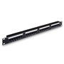 Aisens Patch Panel de 24 puertos RJ45 Cat.5e UTP 19 Pulgadas 1U Negro
