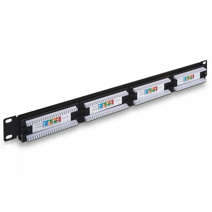 Aisens Patch Panel de 24 puertos RJ45 Cat.5e UTP 19 Pulgadas 1U Negro Aisens Patch Panel de 24 puertos RJ45 Cat.5e UTP 19 Pulgadas 1U Negro