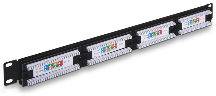 Aisens Patch Panel de 24 puertos RJ45 Cat.5e UTP 19 Pulgadas 1U Negro Aisens Patch Panel de 24 puertos RJ45 Cat.5e UTP 19 Pulgadas 1U Negro
