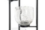 DKD Home Decor Portavelas de Hierro y Cristal 18x18x76 con 5 Portavelas