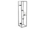 DKD Home Decor Portavelas de Hierro y Cristal 18x18x76 con 5 Portavelas