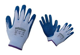 GOLIA Guante de Látex Extrarugoso/Algodón Anticorte Azul T-10
