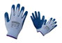 GOLIA Guante de Látex Extrarugoso/Algodón Anticorte Azul T-10