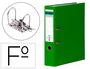 Elba Archivador de palanca Folio Verde Lomo 80 mm Carton forrado 2 Anillas 75 mm Rado Chic