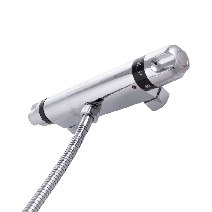 Conjunto de Ducha Bimando Cromado en Latón y Zinc