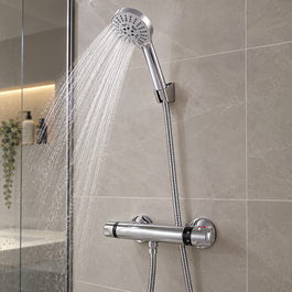 GreenIce Conjunto de Ducha Bimando Cromado