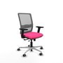 PIQUERAS Y CRESPO Silla de oficina Haches con mecanismo Sincro/Traslack Rosa y Gris