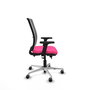 PIQUERAS Y CRESPO Silla de oficina Haches con mecanismo Sincro/Traslack Rosa y Gris