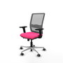 PIQUERAS Y CRESPO Silla de oficina Haches con mecanismo Sincro/Traslack Rosa y Gris