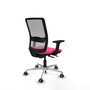 PIQUERAS Y CRESPO Silla de oficina Haches con mecanismo Sincro/Traslack Rosa y Gris