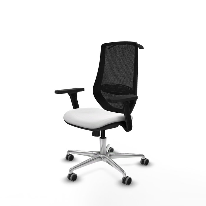 PIQUERAS Y CRESPO Silla de oficina Mardos con mecanismo Sincro, Blanco y Negro PIQUERAS Y CRESPO Silla de oficina Mardos con mecanismo Sincro, Blanco y Negro
