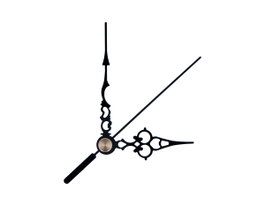 Innspiro Kit de manecillas de aluminio negras para relojes
