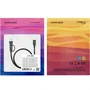 Nano Cable Cable USB-C 3.2 Gen2 10Gbps 60W 4K 60Hz con Adaptador USB-A a USB-C Macho, Negro, 0.5 m - Ref: 10.01.4800