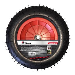 Tuman Rueda Neumática para Carretilla 360x100 para Invernadero con Rotación