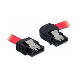 DeLOCK Cable SATA 30 cm recto a ángulo recto rojo