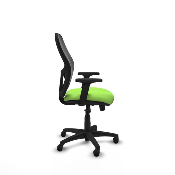 PIQUERAS Y CRESPO Silla de oficina Alocén sincro malla negra bali pistacho