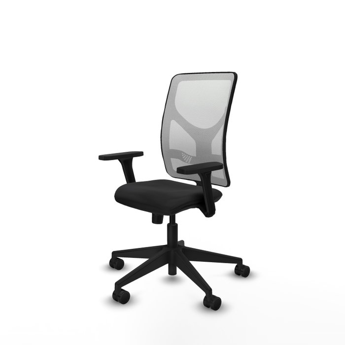 PIQUERAS Y CRESPO Silla de oficina Motilla con mecanismo Sincro, Negro y Blanco PIQUERAS Y CRESPO Silla de oficina Motilla con mecanismo Sincro, Negro y Blanco