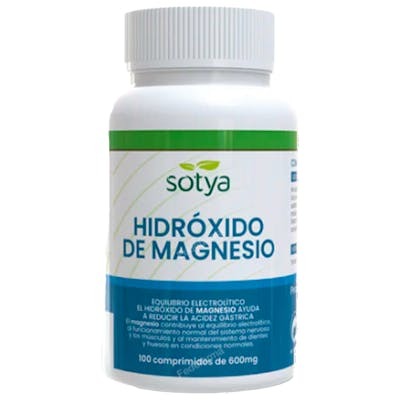 SOTYA Hidróxido de Magnesio 600mg 100 Comprimidos