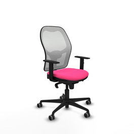 PIQUERAS Y CRESPO Silla de oficina Jorquera Rosa y Blanca