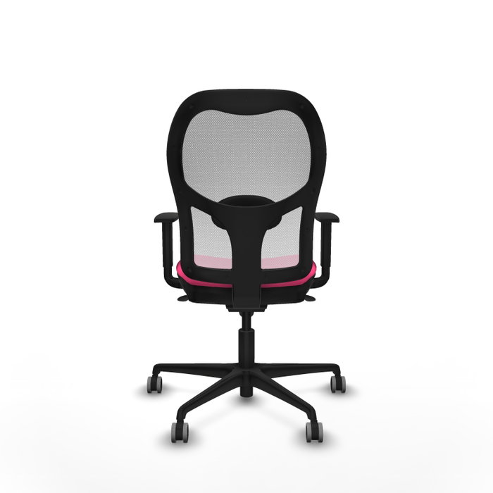 PIQUERAS Y CRESPO Silla de oficina Jorquera Rosa y Blanca