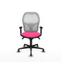 PIQUERAS Y CRESPO Silla de oficina Jorquera Rosa y Blanca