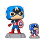 FUNKO Figura POP Marvel Avengers Captain America Exclusive Comic con Pin