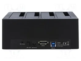 DeLOCK 64063 Estación de acoplamiento USB para 4 x SATA HDD/SSD con función de clonación