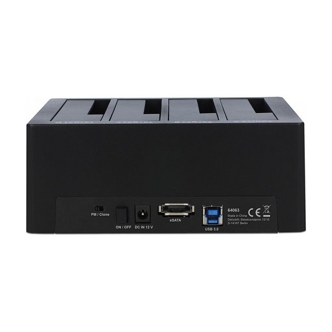 DeLOCK SuperSpeed USB 5 Gbps Dockingstation für 4 x SATA HDD/SSD mit Klon Funktion, Ref: DeLOCK