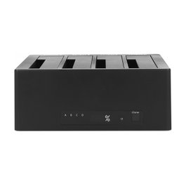 DeLOCK 64063 Estación de acoplamiento USB para 4 x SATA HDD/SSD con función de clonación
