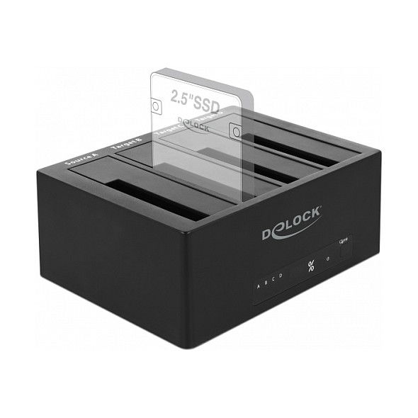 DeLOCK SuperSpeed USB 5 Gbps Dockingstation für 4 x SATA HDD/SSD mit Klon Funktion, Ref: DeLOCK