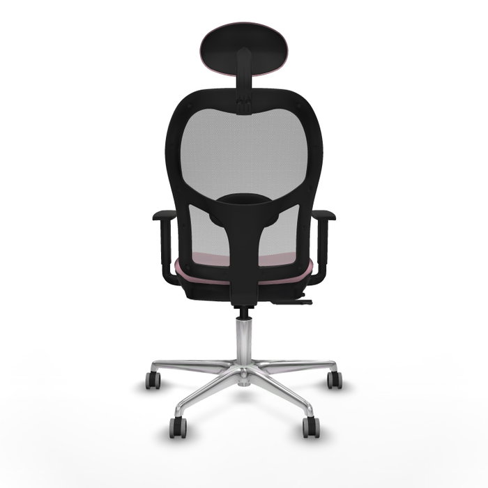PIQUERAS Y CRESPO Silla de oficina Jorquera Rosa y Gris con Mecanismo Sincro/Traslack PIQUERAS Y CRESPO Silla de oficina Jorquera Rosa y Gris con Mecanismo Sincro/Traslack