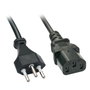 Lindy Cable de alimentación Swiss IEC con acoplador C13, 2 m, Negro