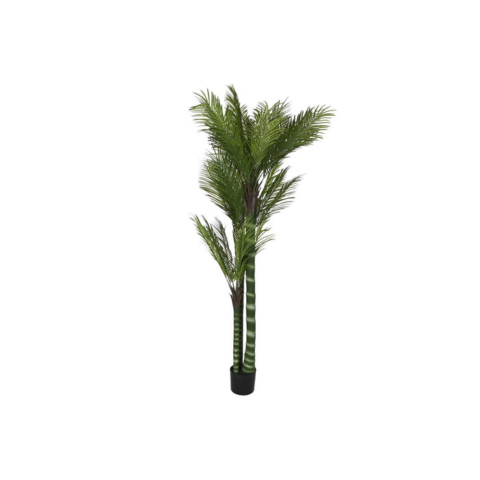 DKD Home Decor Planta de Palmera Verde con Base de Cemento 100x100x235 cm