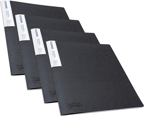 RAPESCO Carpeta Tarifario con 10 Fundas A4 Negro Pack de 4 RAPESCO Carpeta Tarifario con 10 Fundas A4 Negro Pack de 4