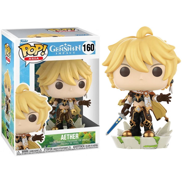 Funko Figura POP Genshin Impact Aether 9cm Vinilo Coleccionable