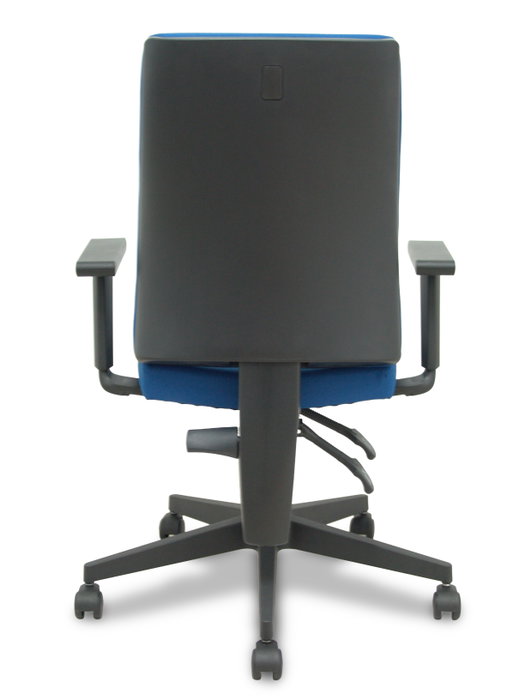 NOWY STYL Silla de oficina I-Line con mecanismo de doble maneta y tela negra NOWY STYL Silla de oficina I-Line con mecanismo de doble maneta y tela negra
