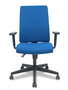 NOWY STYL Silla de oficina I-Line con mecanismo de doble maneta y tela negra