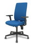 NOWY STYL Silla de oficina I-Line con mecanismo de doble maneta y tela negra