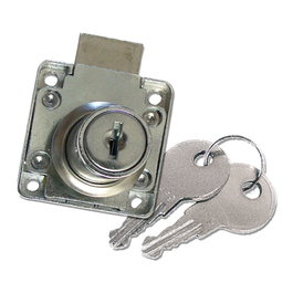 Edm Cerradura de mueble CM01 de zamak con acabado cromo brillo