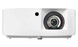 Optoma ZH350ST Proyector Láser DLP Portátil, 3500 Lúmenes, Full HD 1080p (1920x1080), 3D, Alcance Ultra Corto, 300000:1 Contraste, Blanco