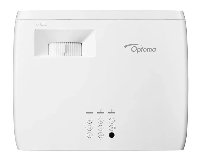 Optoma ZH350ST Proyector Láser de Corto Alcance Full HD 1080p 3500 Lúmenes ANSI DLP Blanco 3D con Altavoz 15W, Lente Corta, 30000h de Vida Útil, HDR, 30-300 Pulgadas