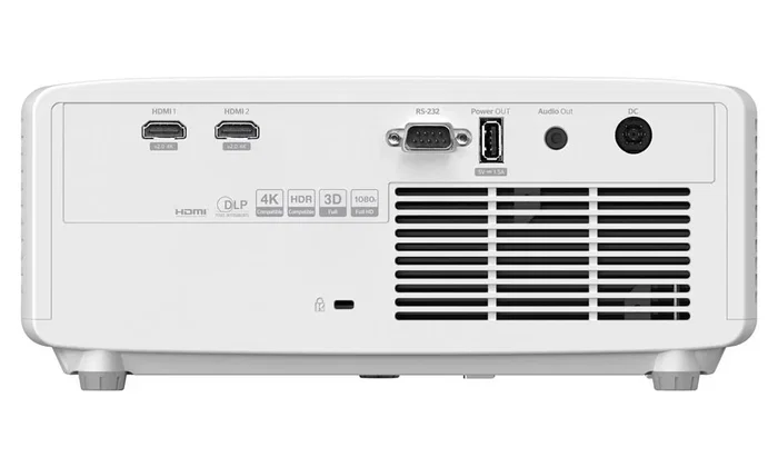 Optoma ZH350ST Proyector Láser de Corto Alcance Full HD 1080p 3500 Lúmenes ANSI DLP Blanco 3D con Altavoz 15W, Lente Corta, 30000h de Vida Útil, HDR, 30-300 Pulgadas