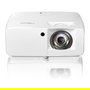 Optoma ZH350ST Proyector Láser DLP Portátil, 3500 Lúmenes, Full HD 1080p (1920x1080), 3D, Alcance Ultra Corto, 300000:1 Contraste, Blanco