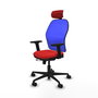 PIQUERAS Y CRESPO Silla de oficina Jorquera Rojo/Azul