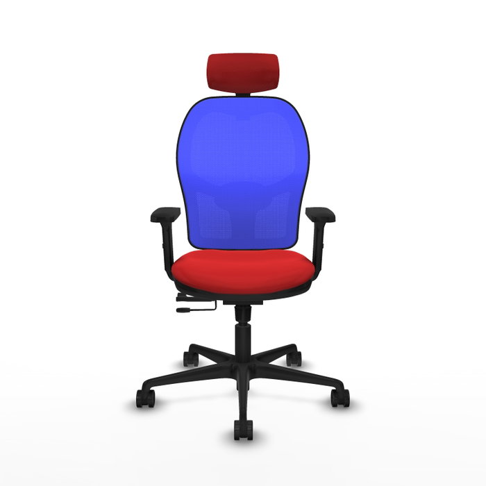 PIQUERAS Y CRESPO Silla de oficina Jorquera Rojo/Azul